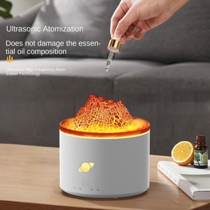 Diffuseur ultrasonique portable mini flamme, nébuliseur domestique 280 ml, humidificateur électrique USB à brume fraîche pour aromathérapie - Product Image 3