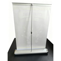 Support de bannière enroulable professionnel, portable, léger, de bureau, mini, pour table, présentoir rétractable