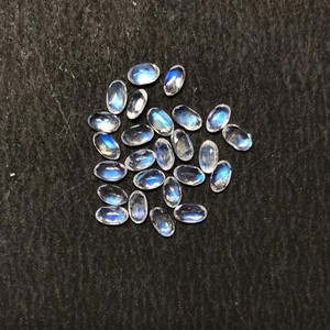 Piedra lunar de arco iris Natural de 3x4mm, piedra preciosa de calidad AAA facetada ovalada suelta, certificado IGI, gemas Vivaaz tratadas térmicamente, azul/fuego múltiple - Product Image 2
