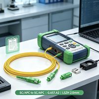 Cordon de brassage fibre optique SC/APC vers SC/APC, monomode G.657.A2 LSZH 2.0mm, insensible aux plis, 100% testé pour FTTH/PON/CATV