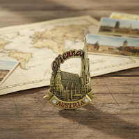 Aimants de réfrigérateur personnalisables sur le thème de l'architecture australienne, souvenirs de voyage en deux couleurs, le meilleur cadeau de voyage