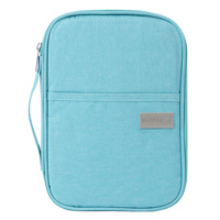 Pochette de voyage pour passeport avec protection RFID, en polyester, élégante et pratique, pour femmes et hommes, organiseur de documents
