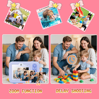 Shellbox 3-12 Jaar 1080P Hd Video Mp3 Games Kids Ip68 Waterdichte Kids 'Mini Digitale Camera Met Vullicht