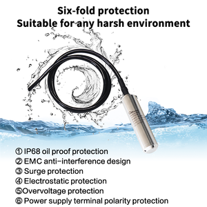 خزان نفط 4 ~ 20mA RS485 من المستوى الهيدروستاتيكي للأنهار والبحيرات - Product Image 2