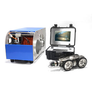 Precio de fábrica 2MGP All-Metal Lens CCTV Alcantarillado municipal Crawler Pipe Inspection Robot Camera con caja de control para <span class=keywords><strong>DN</strong></span> 100-600mm - Product Image 6