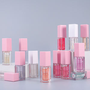 En stock – Huile à lèvres hydratante et repulpante végane, brillant à lèvres rose, <span class=keywords><strong>baume</strong></span> à lèvres teinté personnalisable avec logo - Product Image 2