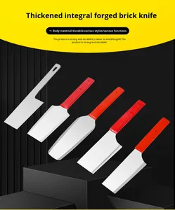 Couteau tout acier multifonctionnel simple double face Coupe-briques léger pour la construction <span class=keywords><strong>de</strong></span> murs <span class=keywords><strong>de</strong></span> briques Couteau <span class=keywords><strong>de</strong></span> <span class=keywords><strong>maçon</strong></span> épaissi - Product Image 6