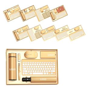Set de Regalo Empresarial de Lujo Personalizado con Caja, que Incluye Agenda, Bolígrafo y Teclado de Oficina en Promoción - Product Image 3