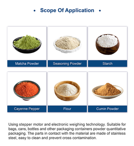Semi-Automatic Desktop 0-500 Grams Filling Machine for Tea Coffee Power Granule Flour Beverages Packaging in <b>Paper</b> Cartons - Product Image 6