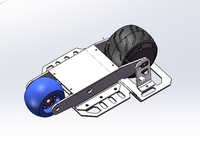 Moteur de skateboard sans balais à double axe 90 mm, roulettes en plastique pour patins à roulettes électriques, conception robotique