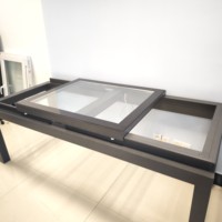 Ventanas Corredizas de PVC con Rotura de Puente Térmico Horizontales de Color Personalizado para Uso Exterior en Climas Fríos
