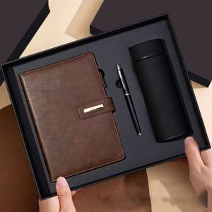 Coffret Cadeau d'Affaires Personnalisé : Carnet en Cuir PU 100 Pages, Stylo, Mug Isotherme – Idéal pour les Cadeaux d'Entreprise et de Fêtes - Product Image 1