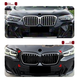 Pour BMW X3 G01 X4 G02 LCI 2022-2024 Grille Centrale Illuminée par LED Modification <span class=keywords><strong>OLIVER</strong></span> - Product Image 4