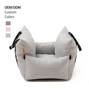 Lujo personalizado sólido sostenible pequeño mediano rectángulo perro coche asiento mascota sofá cama camas para mascotas - Product Image 2