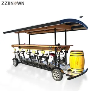 2024 Multifunction Best Electric 13 seats Sightseeing Car for Resorts' Transportation Service and Friends Party Beer Truck