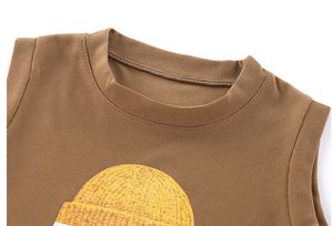 Conjunto de Verano para Niños, Camiseta sin Mangas y Pantalones Cortos, Conjunto de Dos Piezas de Ropa Infantil, Delgada, Venta al por Mayor - Product Image 5