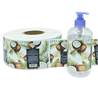 Étiquettes enveloppantes imperméables pour l'emballage de crème pour les mains, étiquettes personnalisables en papier synthétique PP pour les produits de soins personnels