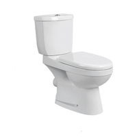 WC à deux pièces en céramique moderne carré à double chasse à prix d'usine, vente chaude, pour salle de bain