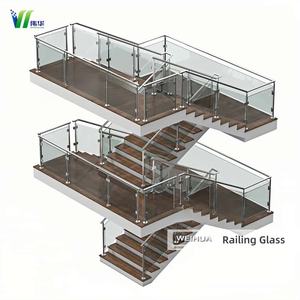 <span class=keywords><strong>Barandilla</strong></span> de Vidrio Laminado de Seguridad Reforzado, Diseño Moderno Personalizado de Fábrica, con Doble Capa para Escaleras y Balcones de Villas - Product Image 6