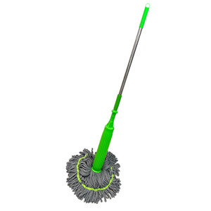 Spin Mop Cotton Round Green Self Wringing Household Cleaning Tool - Product Image 4