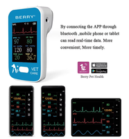 EKG-Tierarzt monitor Veterinär gebrauch EKG-Gerät Multiparameter-Elektrokardiogramm-Aufzeichnung gerät für Haustiere
