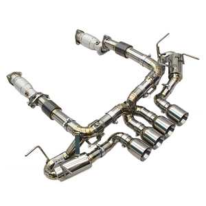 Custom Catback Exhaust Downpipe With <b>Catalyst</b> for Chevrolet CORVETTE C8 Z06 2019-2025 Boska Titanium Exhaust Pipe Muffler System - Product Image 1