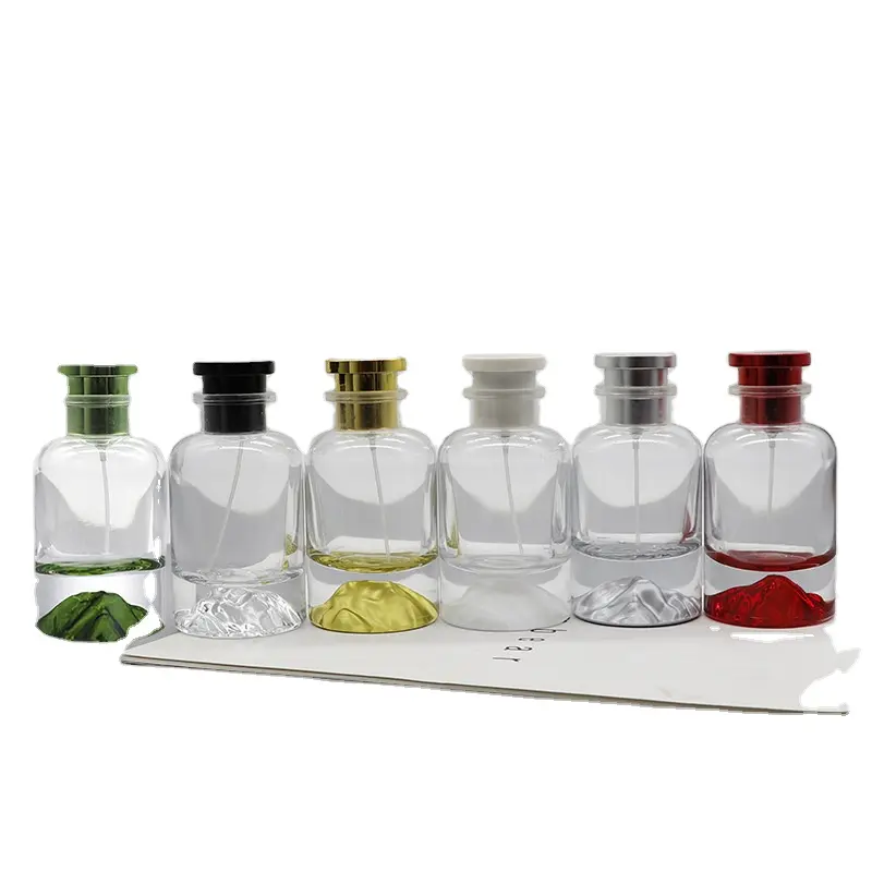 Volkanik cam parfüm şişesi kristal beyaz malzeme dağıtıcı şişe 30ml boş yüksek dereceli sprey şişe süngü yuvarlak