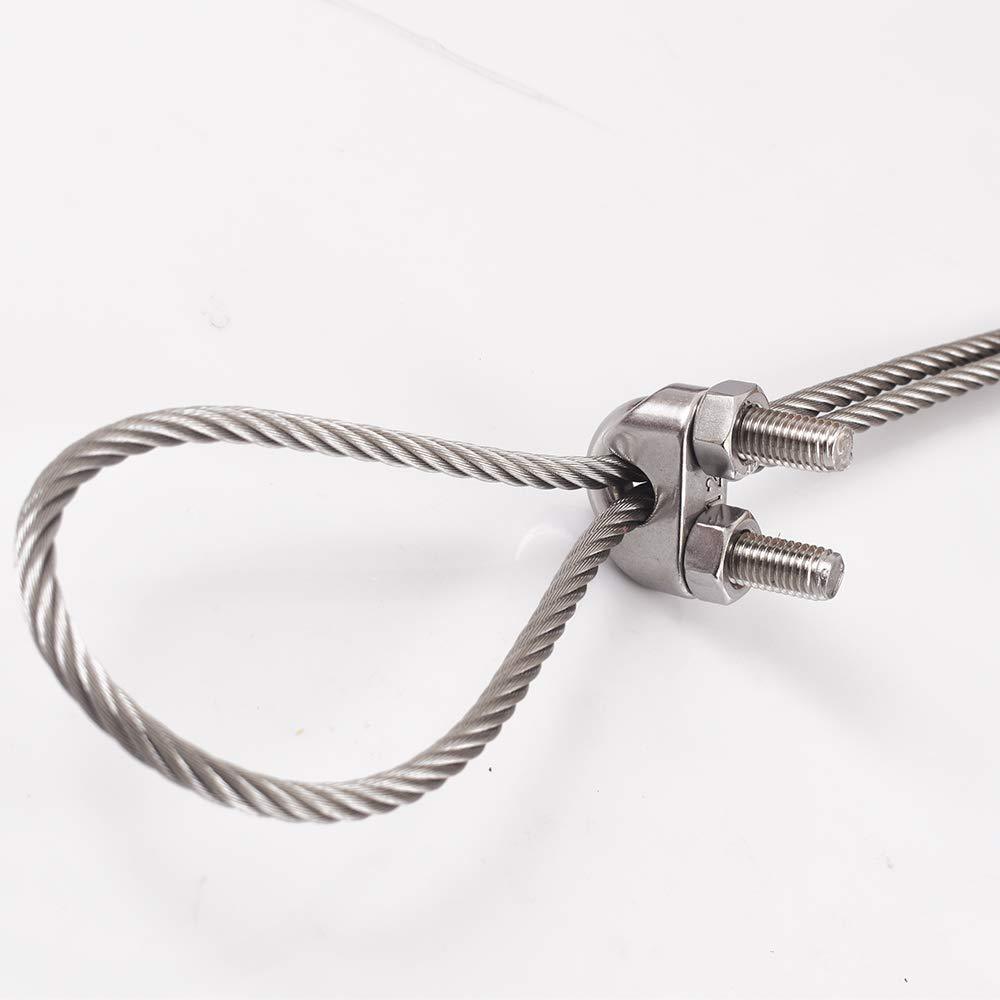 1/8 (3mm) -1/2 (12mm) GALVANIZED WIRE ROPE CLIP OR U-BOLT CLAMP OR