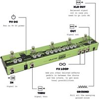 VALETON Dapper Bass DI Préampli Pédale Multi-Effets pour Scène et Enregistrement