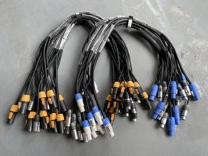 PowerCON TRUE1電源・DMX複合ケーブル 3*2.5mm DMX 3ピン/5ピンXLR電源ケーブル - Product Image 4