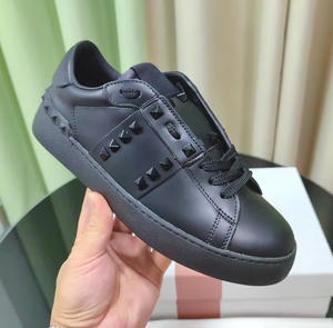 Chaussures décontractées sportives en cuir véritable de luxe, doublure en cuir véritable, adaptées aux hommes, légères, été, rivets métalliques de luxe, chaussures de randonnée décontractées unisexes - Product Image 4