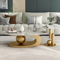 Table Basse en Acier Inoxydable Personnalisée Style Luxe Léger avec Petit Plateau pour Salons et Hôtels Vente en Gros