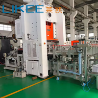 Machine automatique de fabrication de barquettes alimentaires en aluminium à parois lisses de 80T pour les compagnies aériennes