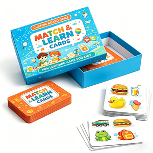 Jeu de société éducatif personnalisé, cartes flash cognitives sur l'alphabet, jouet éducatif, jeu de cartes interactif parent-enfant pour les tout-petits et les enfants - Product Image 3