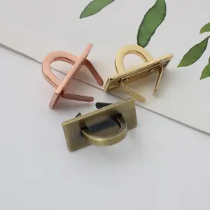 Nolvo World 7colors 3/8'' 10mm Plating Gold Rectangle Metal Fitting Arch Bridge Handbag Hardware For Bag Handle Connector Buckle