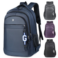 Mochila Unisex Estilo Coreano, Impermeable, de Poliéster, para Portátil, para Estudiantes y Viajeros, Diseño Elegante, Casual y Ejecutivo para Extranjeros