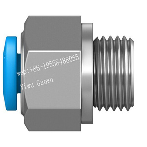 Conector Recto de Empuje Rápido FESTOs QSM-G1/8-4 186264 Original para Sistemas de Aire Comprimido de Automatización Industrial - Product Image 1