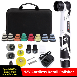 2-Inch Cordless Detail <b>Polisher</b> 12V Mini Rotary Spot Machine for <b>Car</b> & Home Care Fine Grinding & Sealant Application - Product Image 4
