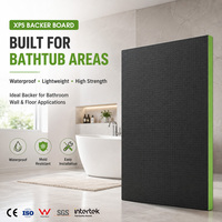 Panneau de support en mousse de fibre de verre avec revêtement en quartz, résistant à l'humidité, pour l'adhérence des carreaux de sol de salle de bain