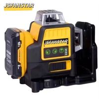 Batterie au lithium 4000 mAh, niveau laser auto-nivelant à faisceau vert 3D à 12 lignes avec CE RoHS