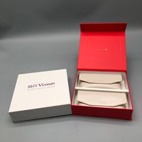 Emballage cadeau personnalisé Shengcan pour lunettes de vue et de soleil, boîte en papier magnétique à rabat