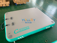 Plateforme de ponton gonflable de luxe personnalisée en DWF et PVC pour la détente aquatique et l'utilisation commerciale