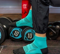 Chaussettes à cinq doigts pour la course à pied, chaussettes de haute performance Coolmax, respirantes, pour hommes et femmes