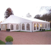 Tentes de réception TENTCHO en aluminium avec toit transparent, robustes et résistantes, pour événements, mariages, 300 personnes, extérieur, 10x10, tente de mariage