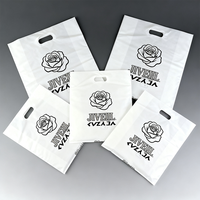 Sacs en plastique HDPE/PE personnalisés, durables, réutilisables, découpés sur mesure, longueur main, avec logo personnalisé, impression par gravure/sérigraphie mm