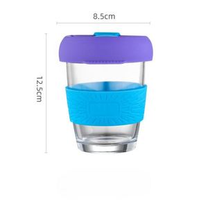 IStapromo Gifts Tasse à café en silicone anti-brûlure, Tasse à lait, Tasse pratique en verre - Product Image 6
