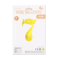 Ballons Chiffres en Aluminium Doré et Argenté de 40 Pouces, Emballage Individuel en Carton, pour Anniversaire, Remise de Diplôme, Halloween