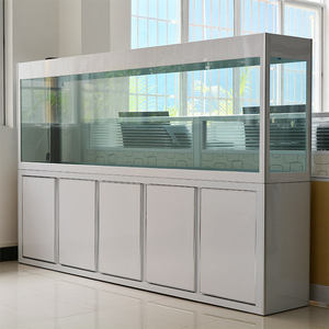 <span class=keywords><strong>ปั๊ม</strong></span>ลมแก้วทรงสี่เหลี่ยมสีขาวพิเศษสำหรับบ้าน แรงบันดาลใจจากระบบนิเวศปลาปะการัง ห้องนั่งเล่น 500L-1500L - Product Image 1