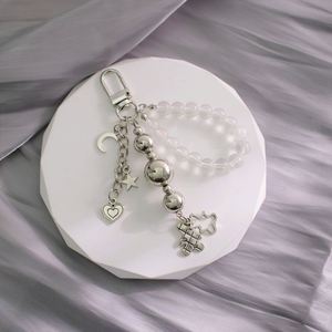 High Quality Fashionable Trend Metal Silver Ins <b>Sweet</b> <b>Bag</b> Key Chain Pendant for Car Key and <b>Bag</b> - Product Image 2