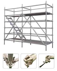 건축용 아연도금 강철 비계 플랫폼 비계 시스템 건축 링락 비계 - Product Image 2